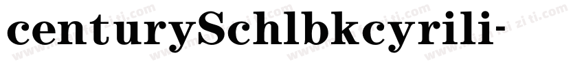 centurySchlbkcyrili字体转换