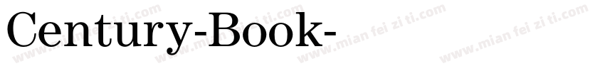 Century-Book字体转换