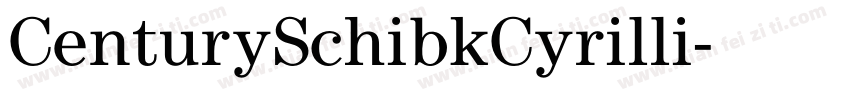 CenturySchibkCyrilli字体转换