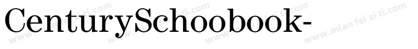 CenturySchoobook字体转换