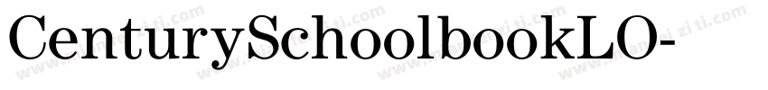 CenturySchoolbookLO字体转换