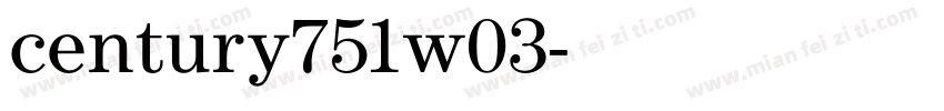 century751w03字体转换