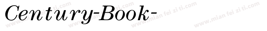 Century-Book字体转换