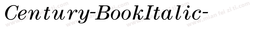 Century-BookItalic字体转换