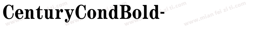 CenturyCondBold字体转换