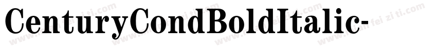 CenturyCondBoldItalic字体转换