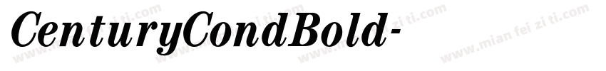 CenturyCondBold字体转换