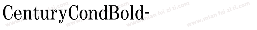 CenturyCondBold字体转换