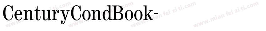 CenturyCondBook字体转换