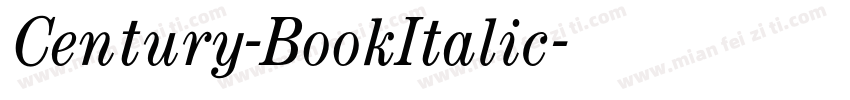 Century-BookItalic字体转换