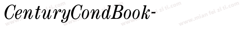 CenturyCondBook字体转换