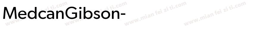 MedcanGibson字体转换