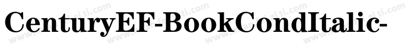 CenturyEF-BookCondItalic字体转换