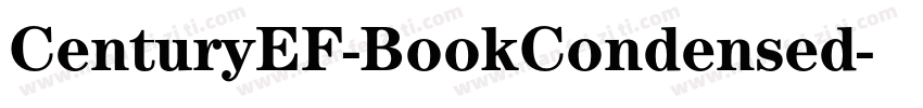CenturyEF-BookCondensed字体转换
