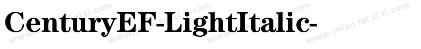 CenturyEF-LightItalic字体转换
