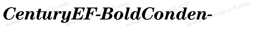 CenturyEF-BoldConden字体转换