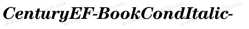 CenturyEF-BookCondItalic字体转换