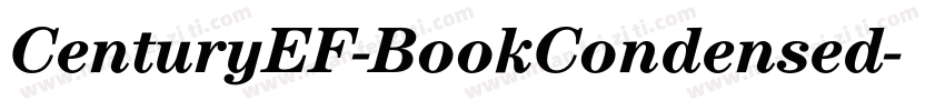 CenturyEF-BookCondensed字体转换