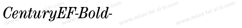 CenturyEF-Bold字体转换