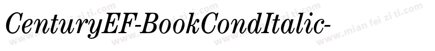 CenturyEF-BookCondItalic字体转换
