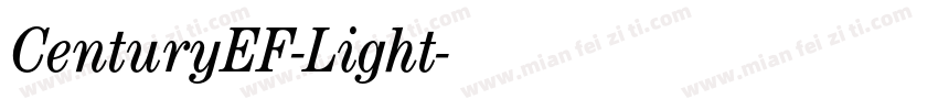 CenturyEF-Light字体转换