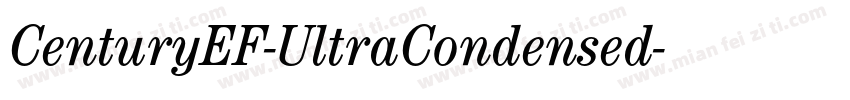 CenturyEF-UltraCondensed字体转换