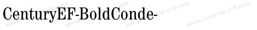 CenturyEF-BoldConde字体转换
