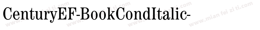 CenturyEF-BookCondItalic字体转换