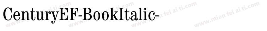 CenturyEF-BookItalic字体转换