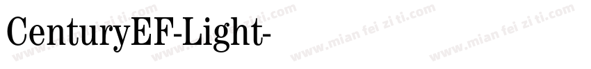 CenturyEF-Light字体转换
