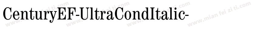 CenturyEF-UltraCondItalic字体转换