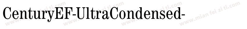 CenturyEF-UltraCondensed字体转换