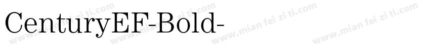 CenturyEF-Bold字体转换