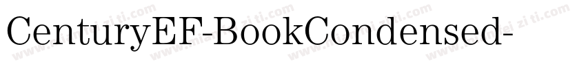 CenturyEF-BookCondensed字体转换