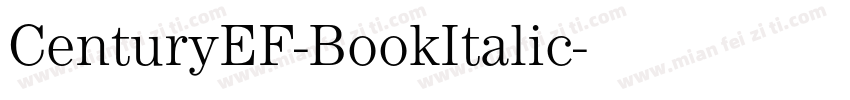 CenturyEF-BookItalic字体转换