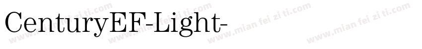 CenturyEF-Light字体转换
