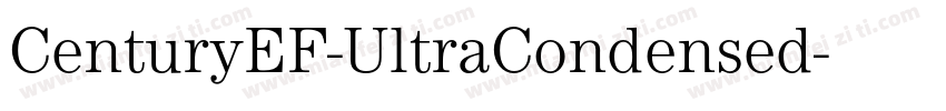 CenturyEF-UltraCondensed字体转换