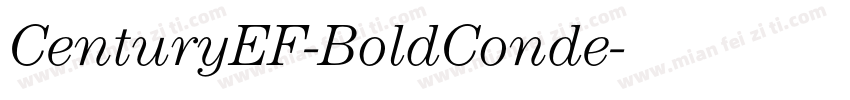 CenturyEF-BoldConde字体转换
