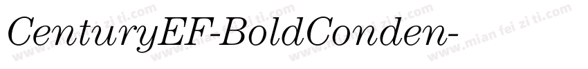 CenturyEF-BoldConden字体转换