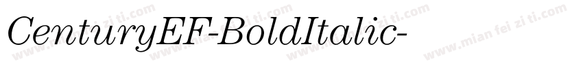 CenturyEF-BoldItalic字体转换
