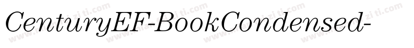 CenturyEF-BookCondensed字体转换