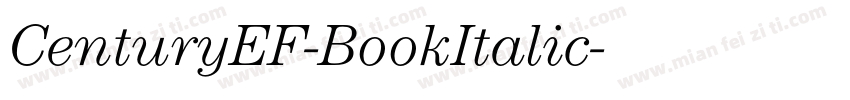 CenturyEF-BookItalic字体转换