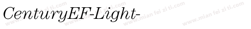 CenturyEF-Light字体转换