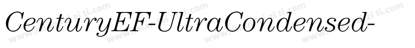 CenturyEF-UltraCondensed字体转换