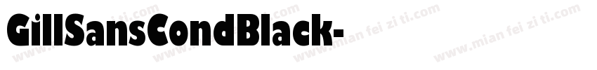 GillSansCondBlack字体转换