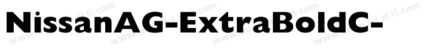 NissanAG-ExtraBoldC字体转换