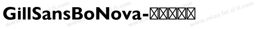 GillSansBoNova字体转换