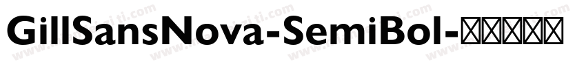 GillSansNova-SemiBol字体转换
