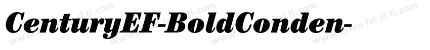 CenturyEF-BoldConden字体转换