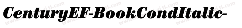 CenturyEF-BookCondItalic字体转换